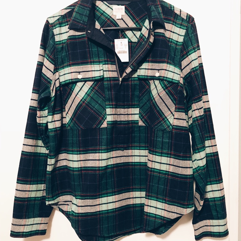 JCrew Check Shirt-Jacket